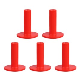PATIKIL 2.95 Inch Rubber Golf Tees, 5 Pack Tall Practice Training Driving Range Tee Stable Ball Holder for Outdoor Indoor Hitting Mat Backyard, Red