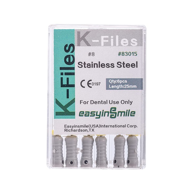 SNAWOP Dental Root Canal Files 3 Packs Stainless Steel Hand