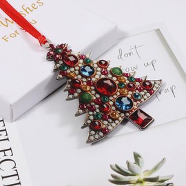 Christmas Ornaments 2024 Christmas Tree Ornament Handcrafted Stainless Steel DIY Hanging Craft Collectibles for Christmas Trees Home Party Party Gifts (Christmas Trees-6)