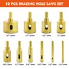 MARSBASE Diamond Hole Saw Kit, 10 PCS Dry/Wet Brazing Tile