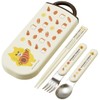 Skater TACC2AG-A Trio Set, Chopsticks, Spoon and Fork, Noraneko-Gun, Antibacterial