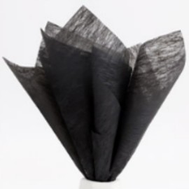50 Small sheets Bouquet Wrapping Korean Cotton Non-Woven Waterproof Withdrawable Lining Paper-Flower Bouquet Wrapping Paper for Fresh Flowers (black)