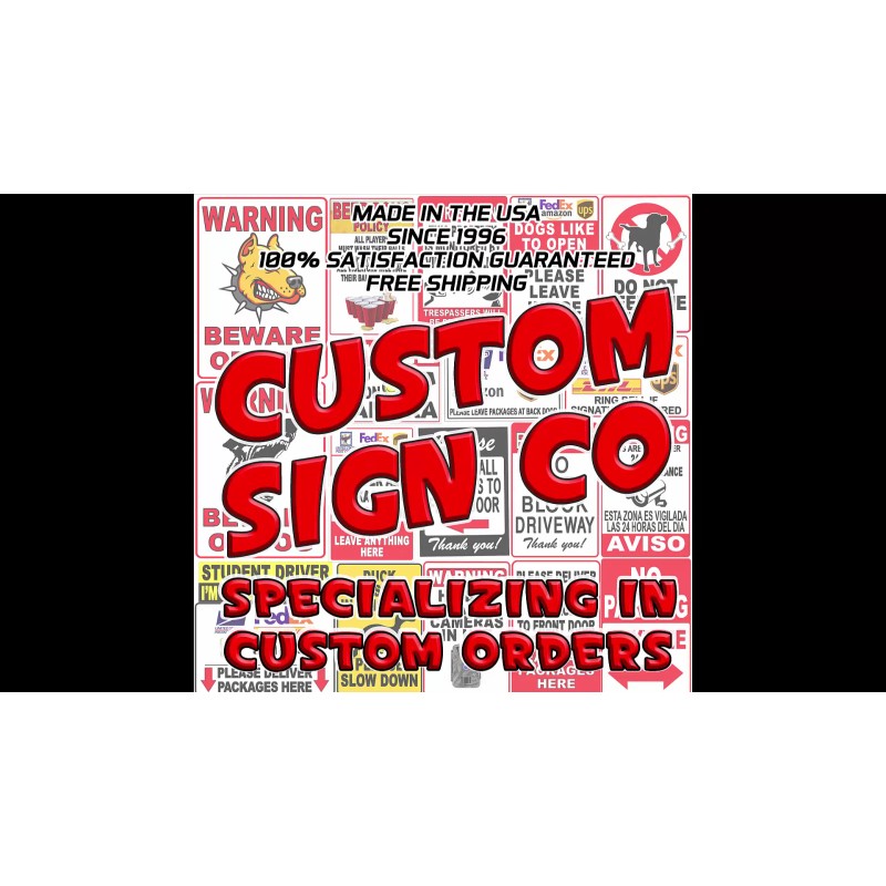 Custom Signs Spanish English 24 Hour Video Security Private Property