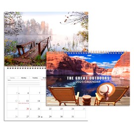 2025 Spiral-bound Wall Calendar (The Great Outdoors) - 12 Months Desktop/Wall Calendar/Planner