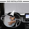 JWWY Windshield Sunshade Window Sun Shade Sun Visor Shade Panel