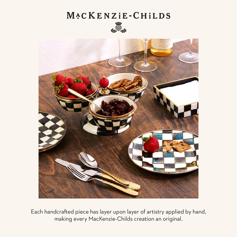 MACKENZIE-CHILDS Ceramic Luncheon Napkin Holder, Kitchen Napkin Holder for Table