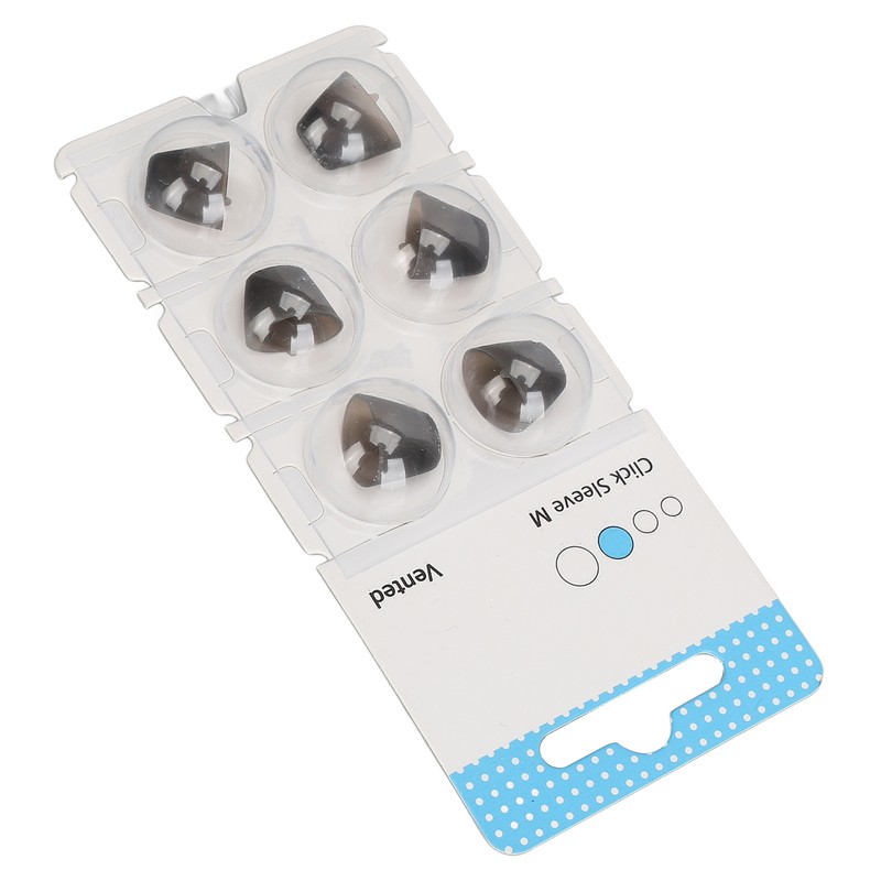 6pcs Silicone Click Sleeve Accessory Protect Ears Washable Sound Amplifier