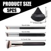 Make Up Pinsel Set, 3 Stück Schminkpinsel Puderpinsel Makeup Brushes