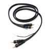 DRUT 1.5m Twin RCA to RCA Phono Turntable Mixer Ground