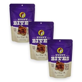 Buc-ee's Nutty Bites Sweet Nut Clusters 3 Pack - 4 Flavors Available (Butter Toffee Pecan)