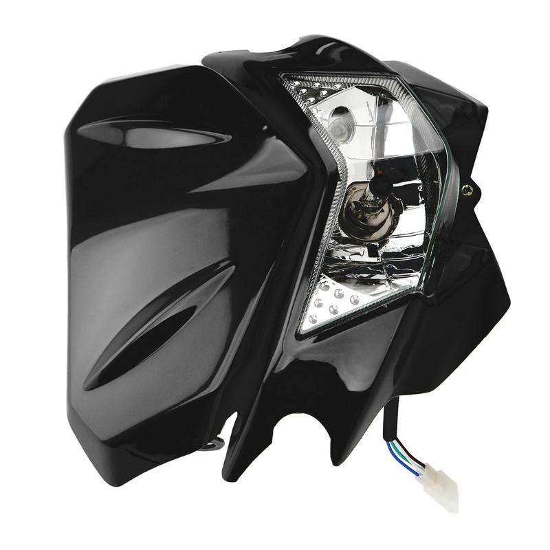 Motorcycle Front Headlight H4 Interface LED Waterproof DRL Headlight for