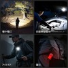 クリップライト LED ランニングライト Type-C 充電式 軽量懐中電灯 広角＋スポット デュアル光源モード モード記憶機能 残量表示