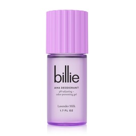 Billie Billie AHA Deodorant 24-hour Odor-Preventing Gel, Aluminum-Free, Lavender Milk, 1.7oz