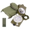 Outdoor Metal Compass with Sighting Lens, Ruler, Multi in one