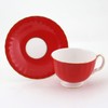 Ainsley Cottage Garden Tea Cup & Saucer Oban 297305206C Red
