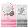 GREENFROM 8.5 Inch Magnifying Mirror with Lights, Wall Mounted Makeup
