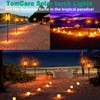 TomCare Solar Lights, 43" Waterproof Flickering Flames 96 LED Torches