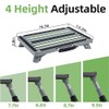 GarfatolRv Iron RV Steps, 4-Level Adjustable Folding Step Stool with