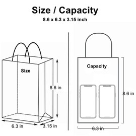 24 Pieces Small Gift Bsgs 8.6” x6.3”x3.15" Kraft Paper Party Favor Bags with Handle, Yellow Gift Bags Bulk, Goodie Bags, Retail Bags, Candy Bags for Christmas, Birthday, Wedding, Shopping and Party