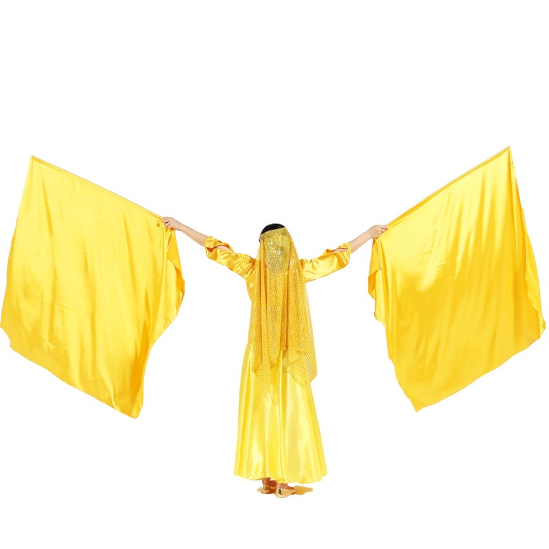 Wuchieal 51'' * 45'' rectangle Worship Flags, silk like Prophetic