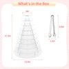 10-Tier Clear Macaron Display Stand, Plastic Macaron Tray Tower with