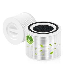 2 Stück Ersatzfilter für LEVOIT Core 300s / Core 300 Luftreiniger -3-in-1 True-H13-HEPA-Filter & Hocheffizienter Aktivkohlefilter & Vorfilter,3-Stufige Filtration,Ersatz levoit filter Core 300-RF