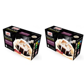 2 Packs - Lee's Coffee PourOver Exclusive Fresh Ground Coffee Filter Packs French Roast - 16 Bags per Box with 2 Boxes per Order - Product in USA