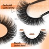 JIMIRE False Eyelashes 14 Pairs Full Faux Mink Lashes Fluffy