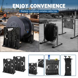 ZNZMAIO Wire Spool Rack, 330 lb Capacity, 34” Diameter, 1 Pair Set