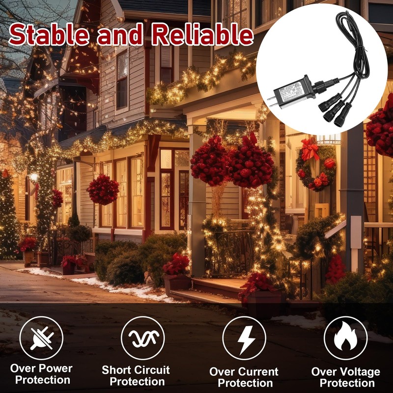 Tellegloww 4 Pcs Class 2 Power Supply Yard Inflatable Adapter
