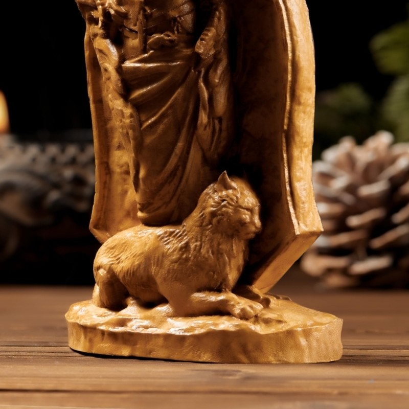 Freya Statue, Norse Pagan Decor, Goddess Statue Altar,Freya cats， Freyja