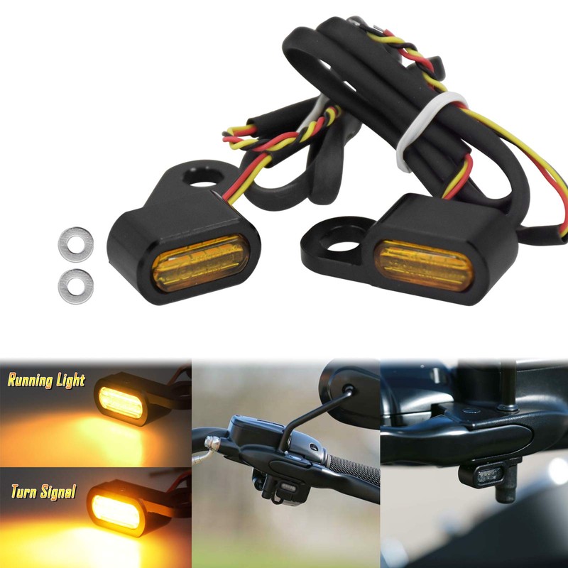 HDBUBALUS LED Clutch Brake Turn Signal Indicator Blinker Running Light