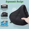 Zacro Wide Bike Seat Cushion - Honeycomb Gel Bike Seat