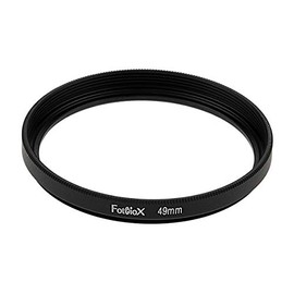Fotodiox Metal Spacing Ring, Anodized Black 49-49mm