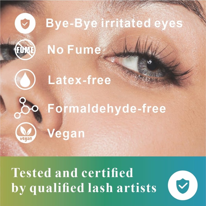 MILKLEAR Lash Cluster Glue Waterproof Long Lasting 2-3 Weeks, Eyelash