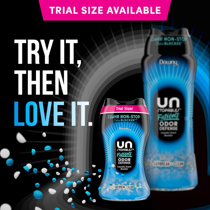 Downy Unstopables Fusions Odor Defense In-Wash Laundry Scent Booster Beads,