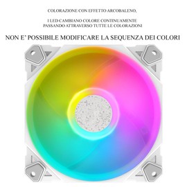 White RGB LED 120mm Silent Cooling Deskop Fan White Fan Case Fan