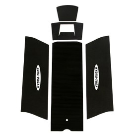 Hydro-Turf 2-Tone Cut Groove Jet Ski Mats for Kawasaki JS300, JS440, JS550 (Black on Red)