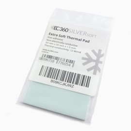 EC360® Silver Soft 12W/mK Thermal Pad 50 x 50 x 1.5 mm Soft