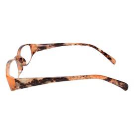 Calabria 744 Snakeskin Animal Print Reading Glasses 3.25 Brown Women Cheaters Chic Trendy Readers Eyeglass Soft Slip In Case