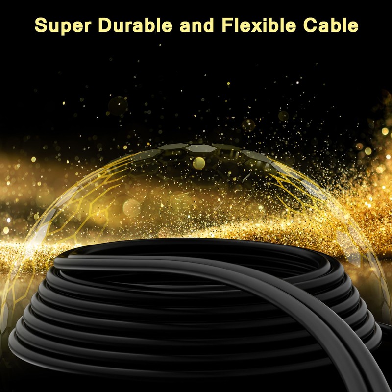 RCA Cable 20 FT, 2RCA to 2RCA Stereo Audio Cable,