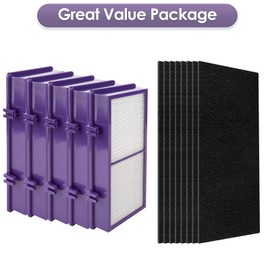 (15 Pack) AER1 Filter 5 HEPA Filters + 10 Carbon Booster Filters Compatible with Holmes AER1 Type Total Air Filter HAPF300AP True HEPA Filter, Performance Plus, Replacement HEPA Filter Accessories