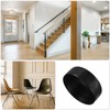 sourcing map 180mm(7") Rubber End Caps, Round Vinyl Plug Insert