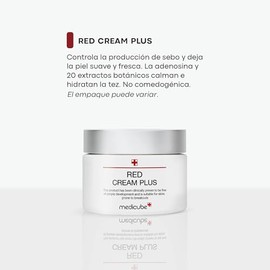 MEDICUBE Red Cream 2.0 Plus, Crema Facial Coreana con Niacinamida, Ácido Salicílico BHA, Zinc PCA, Árbol de Té y Centella Asiática, para Piel Mixta o 