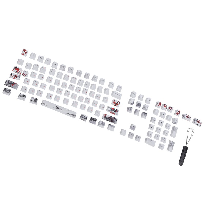 Keycaps PBT 5Sided Sublimation 110 Keys Keyboard Caps for Mechanical