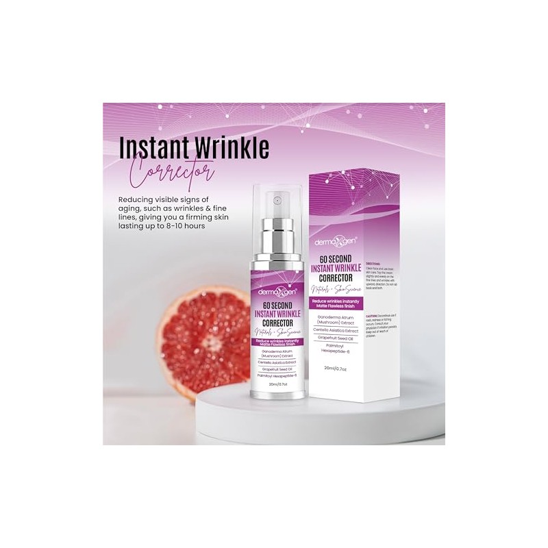 60 Second Instant Corrector de arrugas Pure Organic Peptide 0.7FL