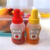 Mini Ketchup Bottles, 25ml Refillable Condiment Squeeze Bottle Salad Dressing