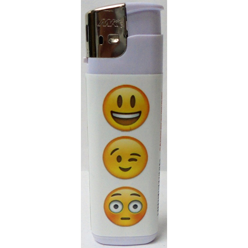 18 Assorted Emoji Designed Electric Lighters (Designs Randomly Selected) 1274Emoji-18