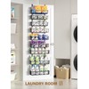 Delamu Adjustable Over the Door Pantry Organizer, 9-Tier Metal Pantry