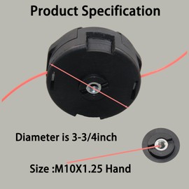SGTBQLL 99944200907 Trimmer Head Compatible with Speed-Feed 400 Heads, SRM-225, SRM-230, SRM-210 String Trimmer & Lawn Mower 99944200902